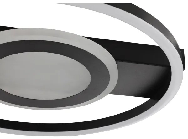 Brilliant - Plafoniera LED RGBW dimmerabile MAUREEN LED/20W/230V 3000-6500K nera + telecomando