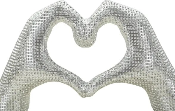 Scultura Lover Silver Cm 25X7,5X13,5