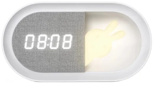 LED Piccola lampada notturna dimmerabile con sveglia BUNNY LED/1,2W/5V 3000K