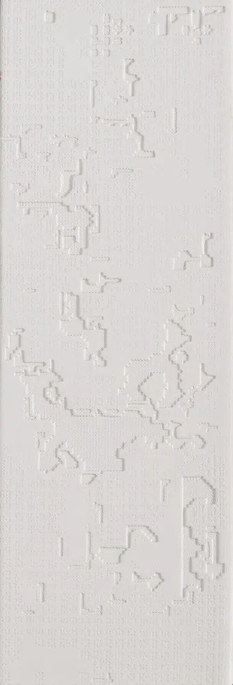 Mutina Bas Relief Piastrella Trafilato Cm 18x54 Cloud Relief Bianco