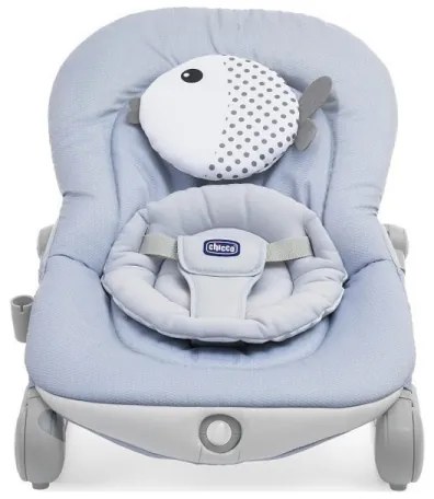 Chicco - Sdraietta vibrante per bambini con melodia BALLOON Dots 2xAA + 1xLR20 blu