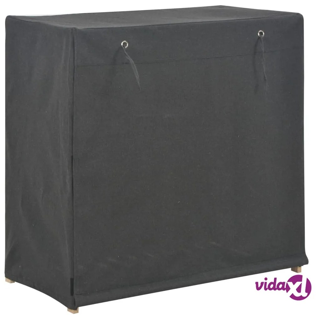 vidaXL Scarpiera con Rivestimento Grigia 79x40x80 cm in Tessuto