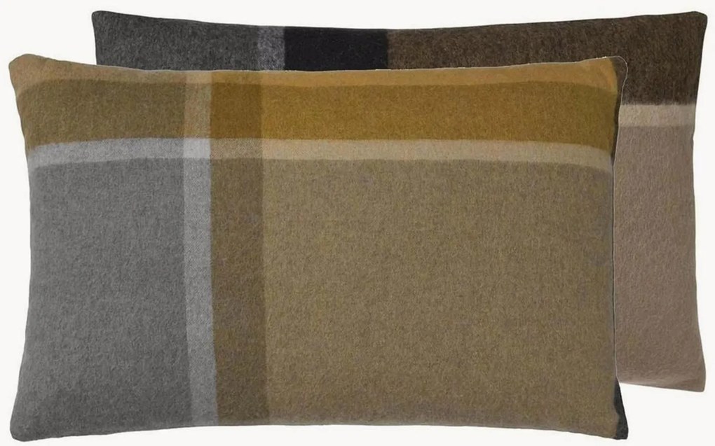 Copricuscino reversibile in lana di alpaca Manhattan