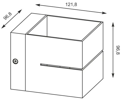 Zuma Line 91066-N - Lampada da parete TRANSFER WL 1xG9/40W/230V bianca