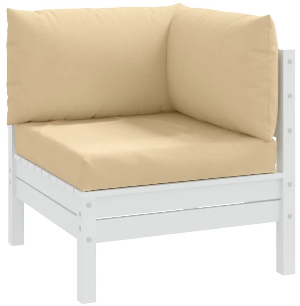 Cuscini Per Pallet 3 Pz Beige Mélange İn Tessuto /
