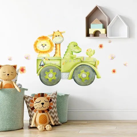 Watercolor Safari Baby Animals kit