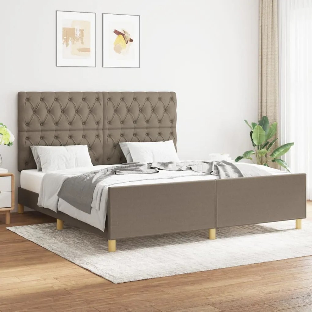 Giroletto Senza Materasso Tortora 160x200 Cm İn Tessuto /