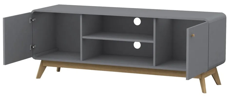 Mobile TV grigio 140x53 cm Caitlin - Støraa