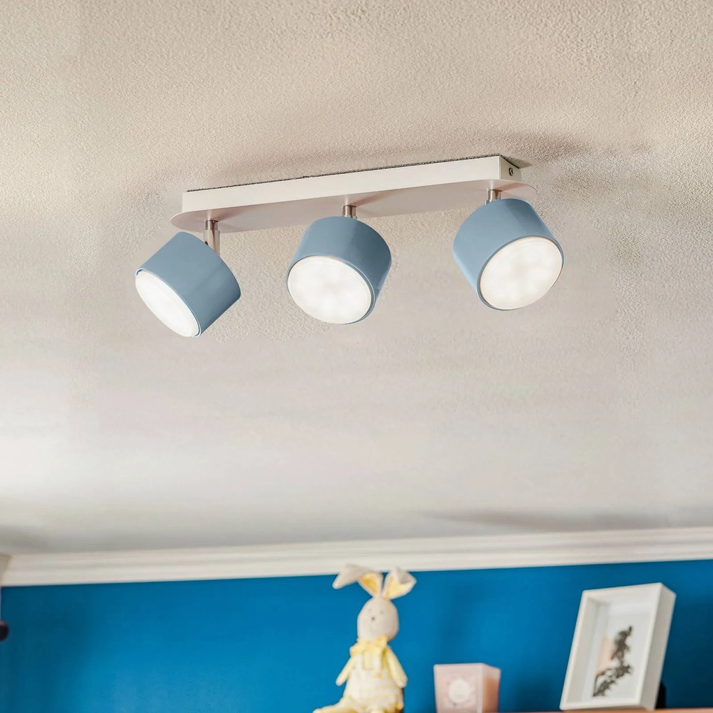 Eko-Light Faretto da soffitto Cloudy 3 luci blu