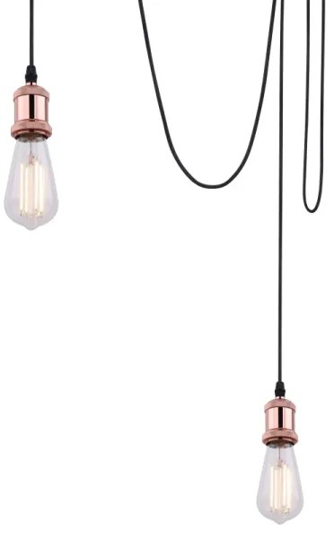 Globo A32-3 - Lampadario a sospensione con filo OLIVER 3xE27/40W/230V ragno