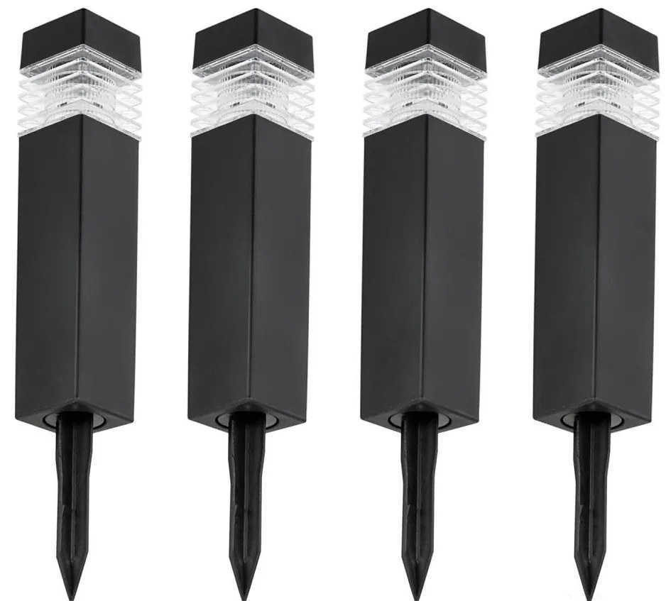 SET 4x Lampada solare LED LED/0,06W/1,2V 1xAAA 6000K IP44 100 mAh