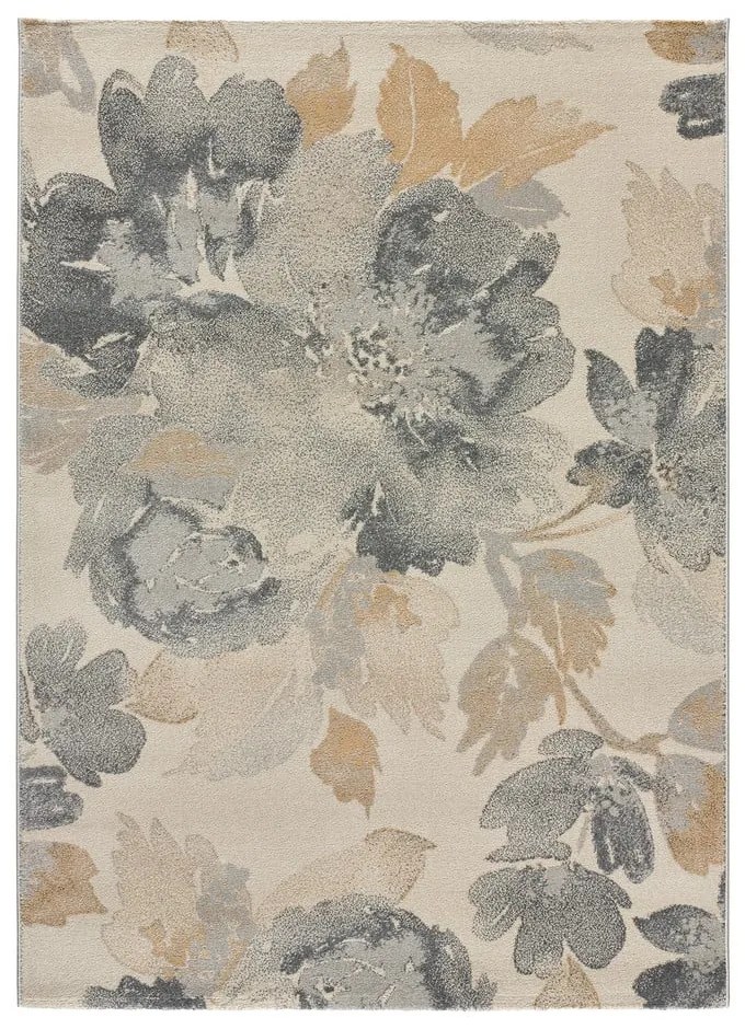 Tappeto grigio/beige 140x200 cm Flores Sunset – Universal