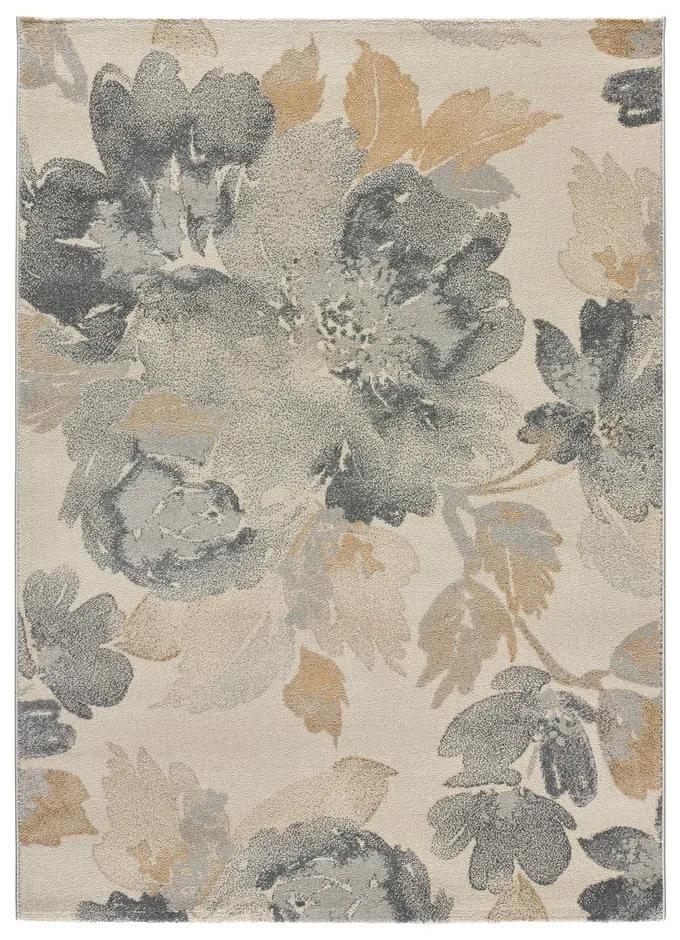 Tappeto grigio-beige 150x80 cm Flores Sunset - Universal