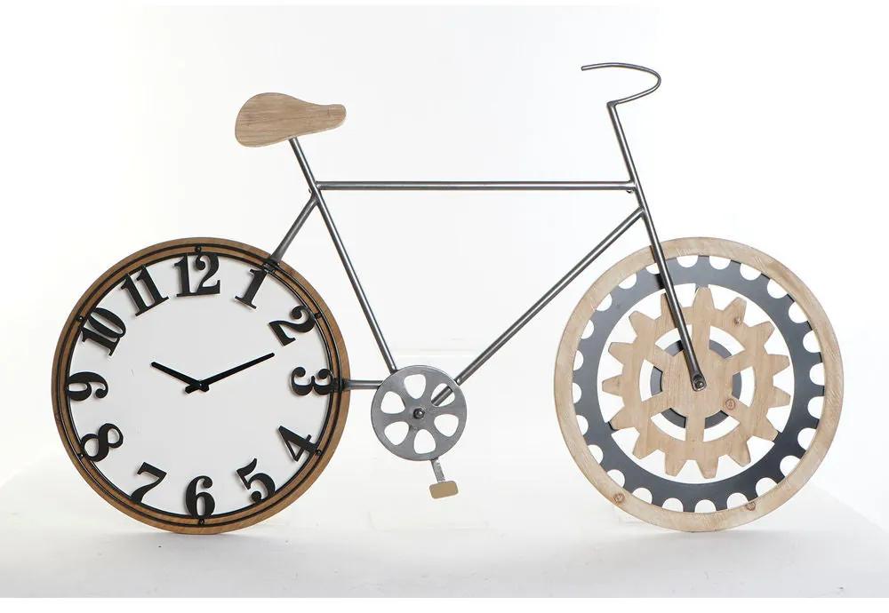 Orologio da Parete DKD Home Decor Nero Bicicletta Metallo Legno MDF (108 x 6.4 x 63.5 cm)