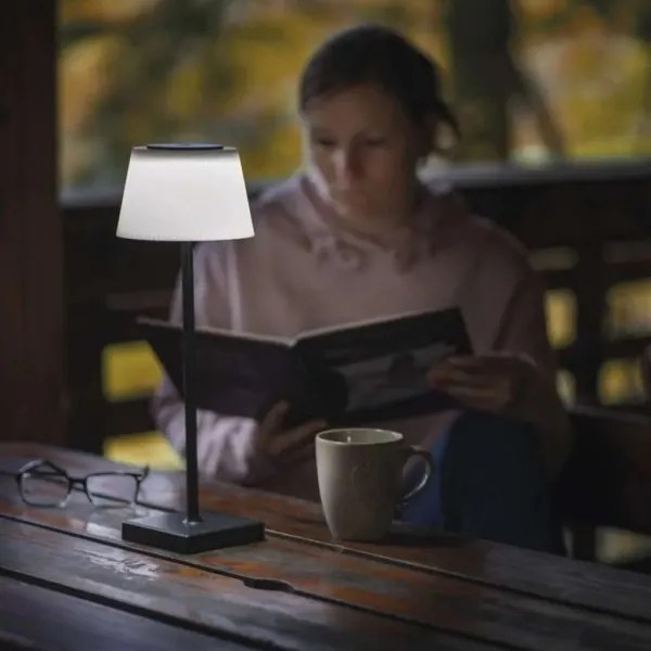 EMOS Z7630B - Lampada LED dimmerabile ricaricabile KATIE LED/4W/10V 1800mAh IP44 nero