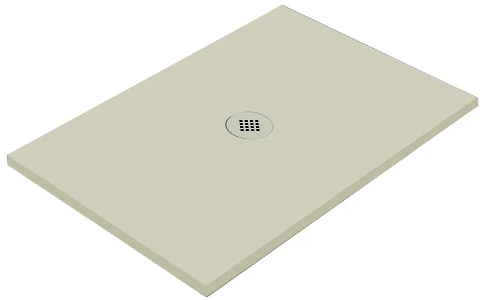 Piatto doccia in ceramica extra slim crema L 120 x L 90 cm
