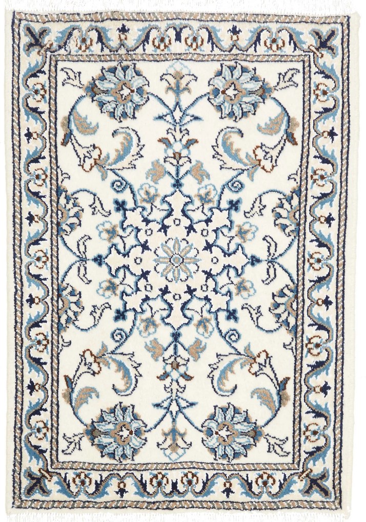 Nain Tappeto 90 x 60 Beige (Iran) Annodato A Mano
