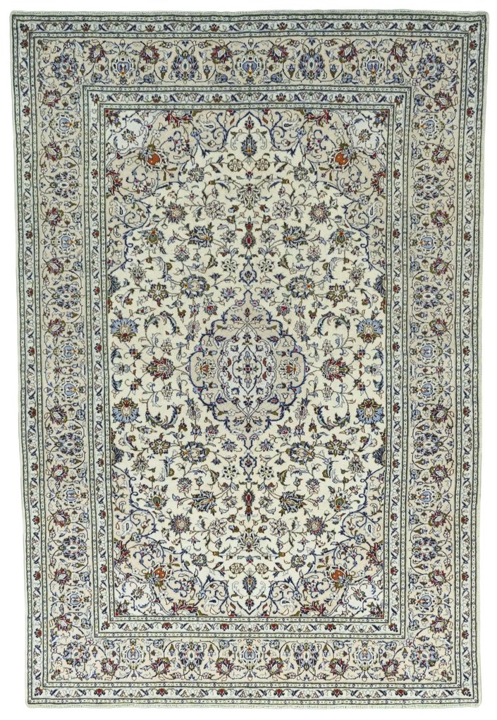 Kashan Tappeto persiano 200x290 Beige (Iran) Annodato A Mano
