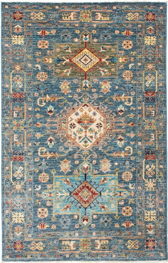 Samarkand Tappeto orientale 100x160 Grigio (Pakistan) Annodato A Mano