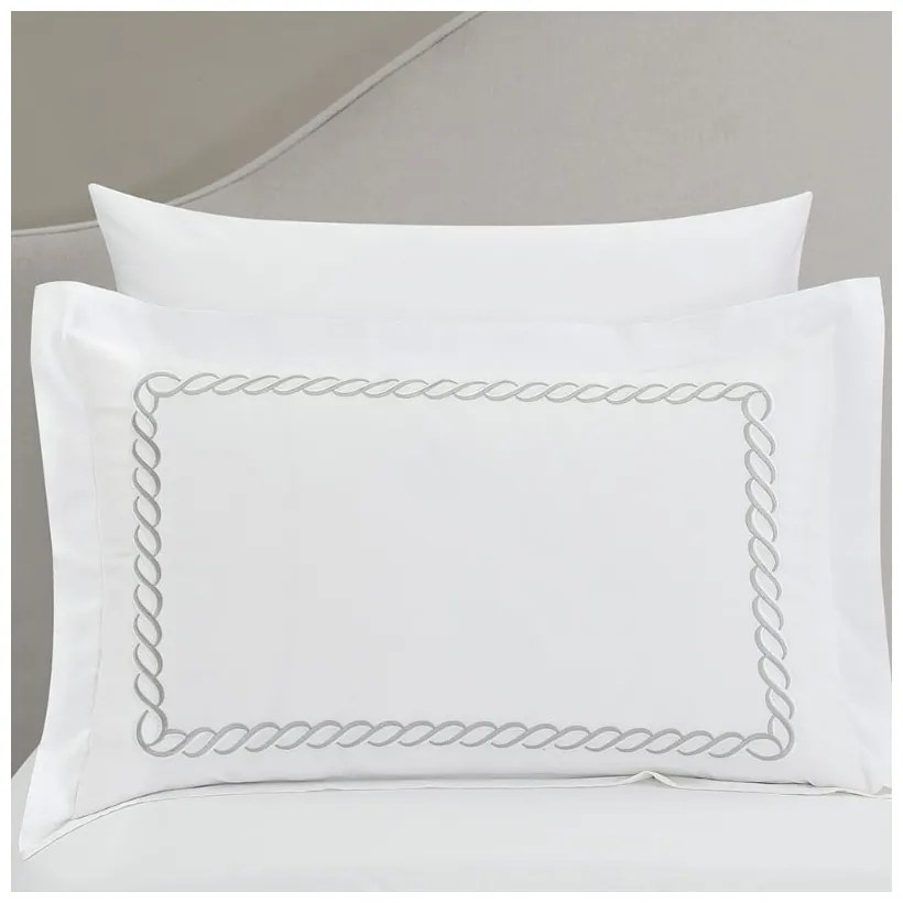 Set copripiumino e federa bianco in raso di cotone per letto singolo con lenzuolo incluso/6 pezzi 140x200 cm Whispered Serenity – Mila Home Luxury