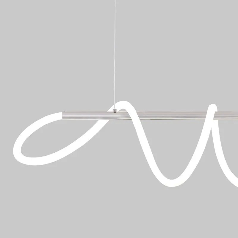 Plafoniera LED SOSP AMANDA LED 40W 4500K grigio IP20 bianco naturale
