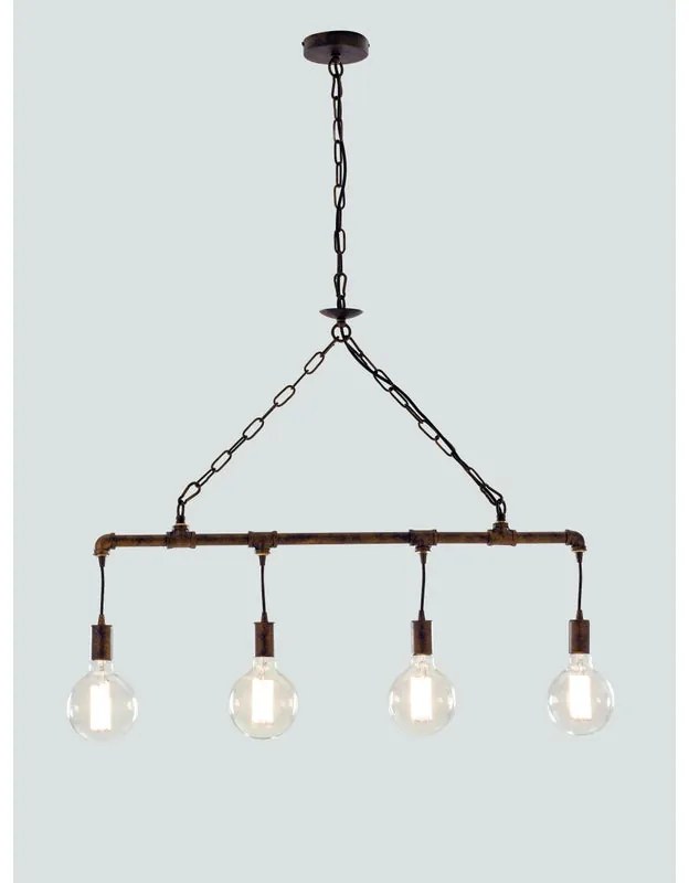 Lampadario Industriale Amarcord 4x E27 LUCE AMBIENTE DESIGN