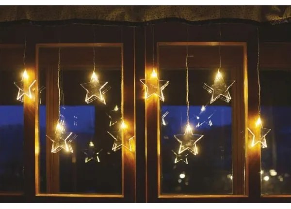 Catena LED da esterno natalizia 8xLED/5,84m IP44 stelle