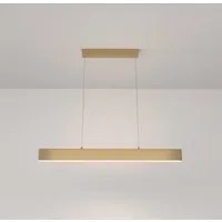 Lampadario A Sospensione Moderno Step Metallo Oro Luce Led Integrato 23W Fredda