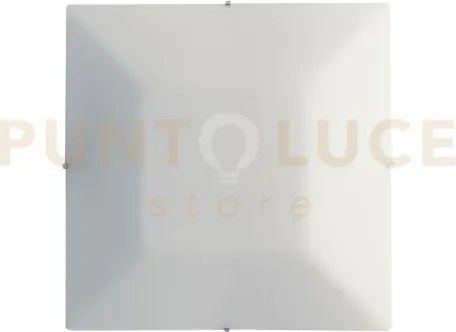 Plafoniera osiride bianca 3 luci attacco e27 40x9,8x40cm in vetro s...