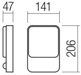 Redo 90127 - Applique da parete per esterni COLIN LED/9W/230V 3000K IP54 bianco