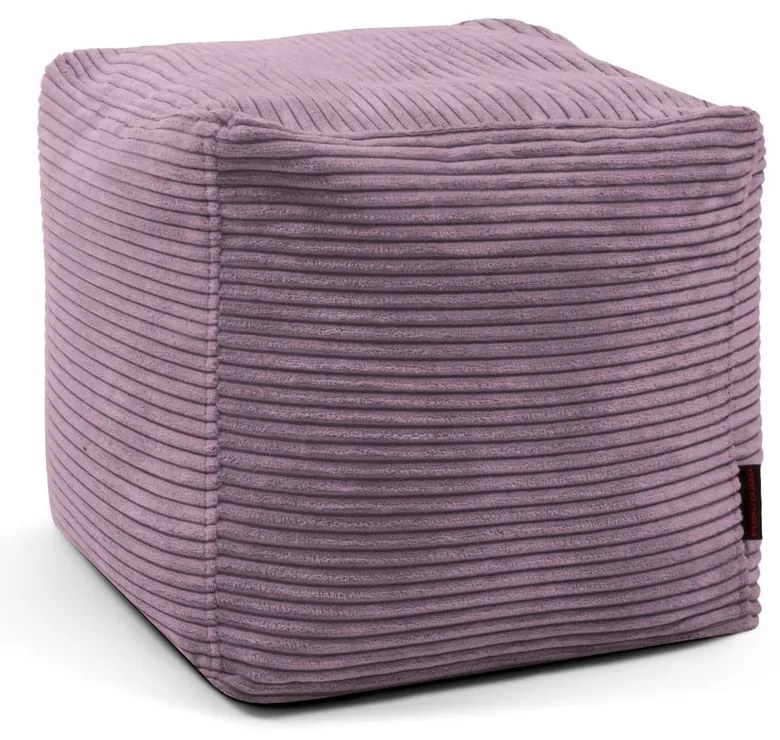 Puof a sacco viola con rivestimento in velluto a coste Up! MooG – SLOWDOWN