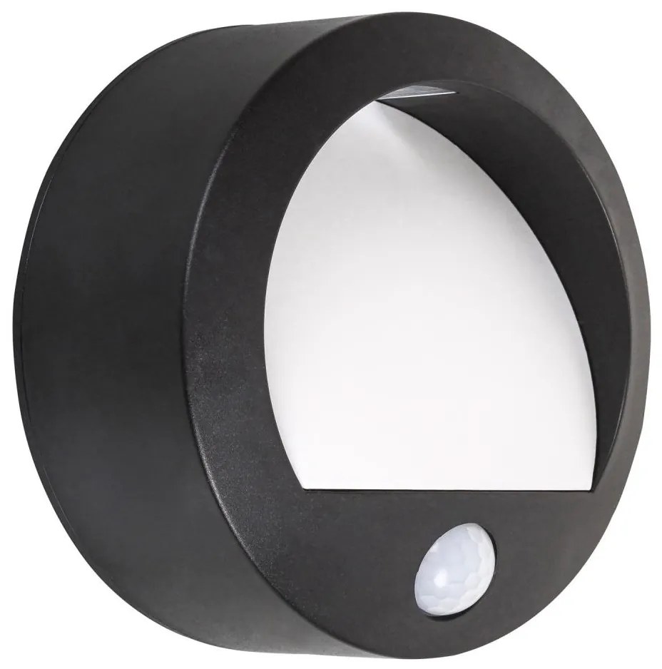 Rabalux 7969 - Applique a LED da esterno con sensore AMARILLO LED/1,5W/3xAA IP44 nera
