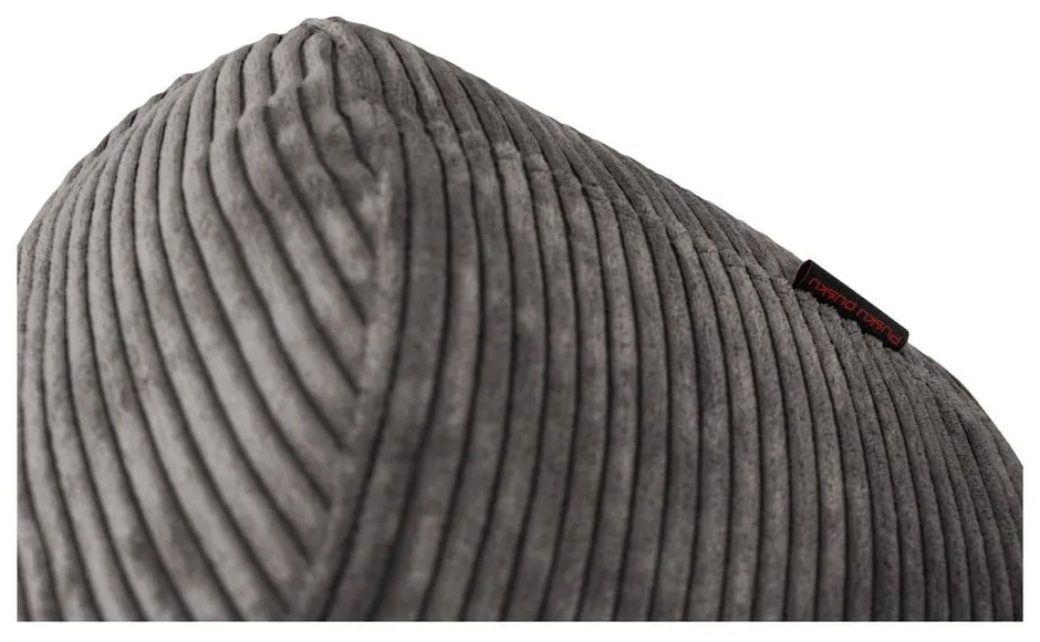 Puof a sacco marrone scuro con rivestimento in velluto a coste Mini – SLOWDOWN