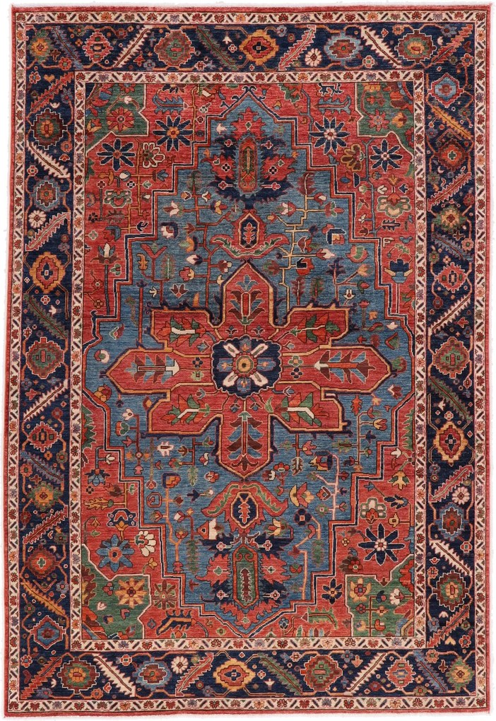 Heriz Tappeto 190x270 (Pakistan) Annodato A Mano