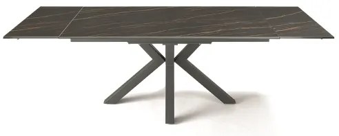 Tavolo cucina allungabile 240 cm piano grčs rporcellanato Nero JACKY