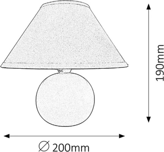 Rabalux 4901 - Lampada da tavolo ARIEL 1xE14/40W/230V