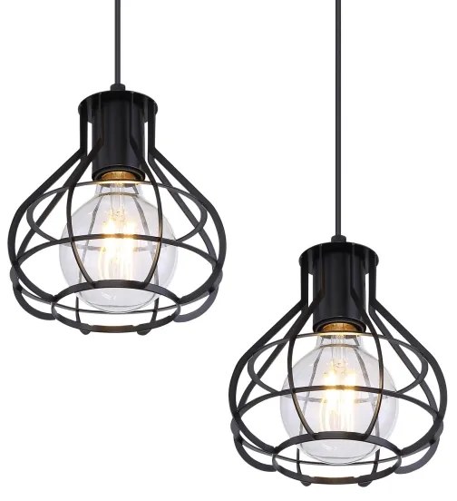 Globo 15388-4D - Lampadario su filo CLASTRA 4xE27/60W/230V