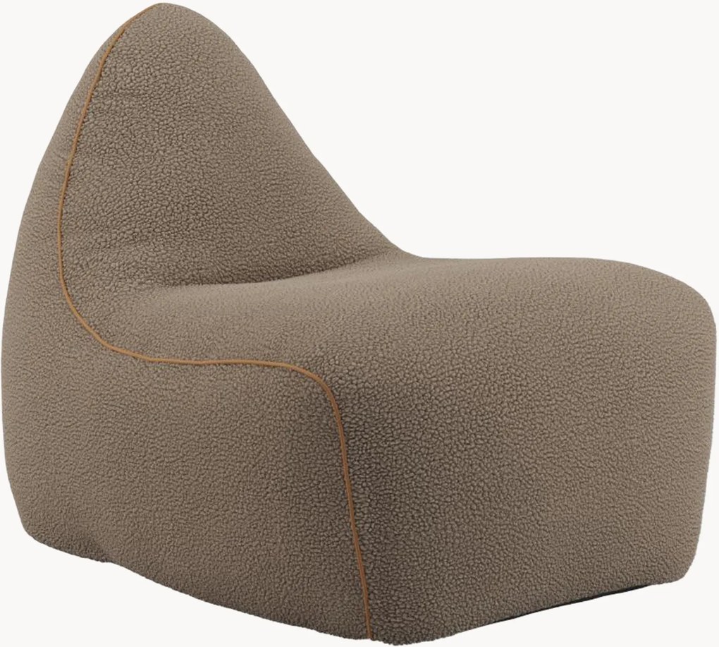 Pouf sacco in teddy-bouclé SACKit
