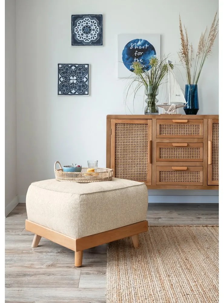 Poggiapiedi beige Dazzling Daisy - Miuform