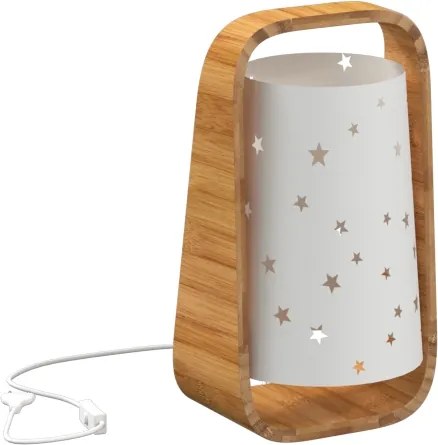 Atmosphera - Lampada da tavolo STARS 1xE14/40W/230V in bambù