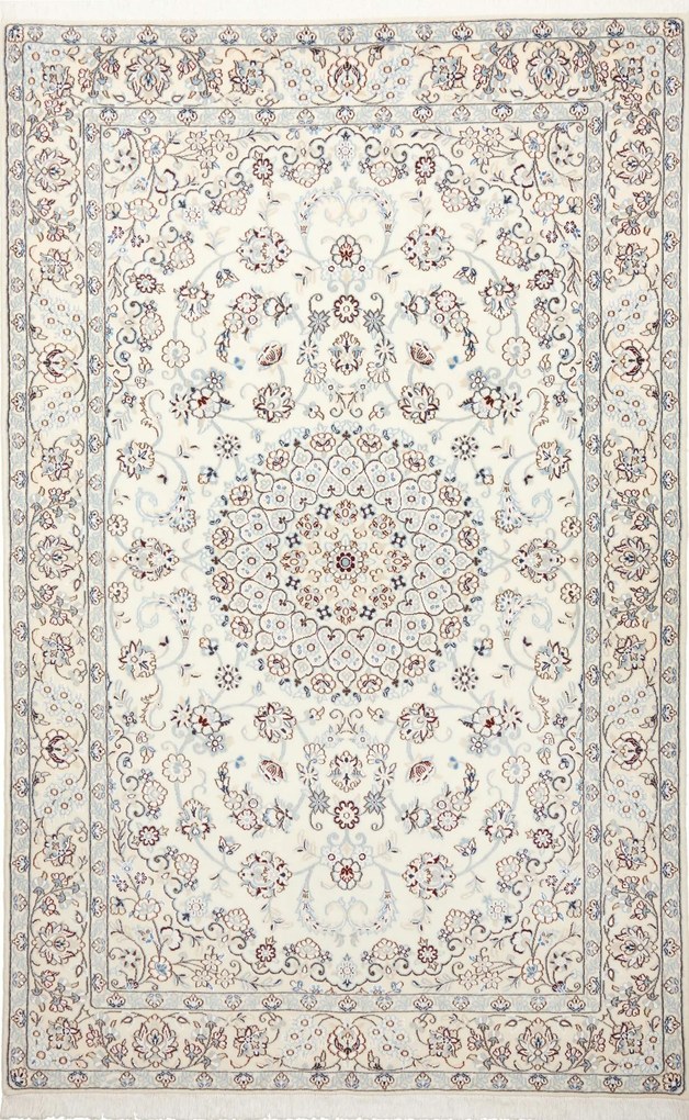 Nain Tappeto 240x160 Beige (Iran) Annodato A Mano