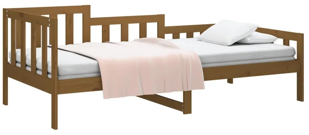 Dormeuse miele 90x190 cm in legno massello di pino