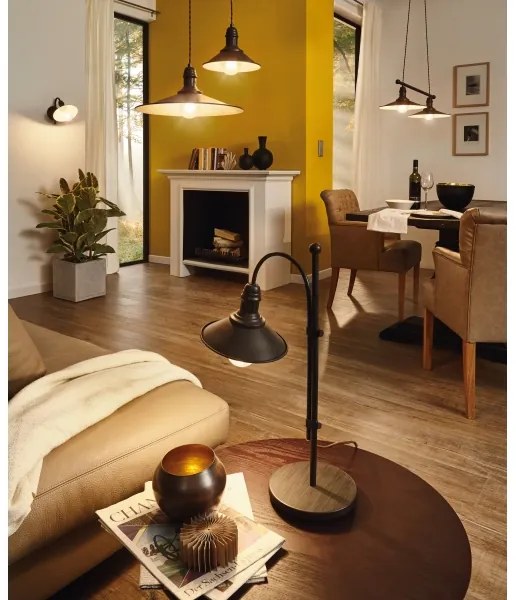 Eglo 49456 - Lampadario a sospensione su cavo STOCKBURY 1xE27/60W/230V Ø 36 cm