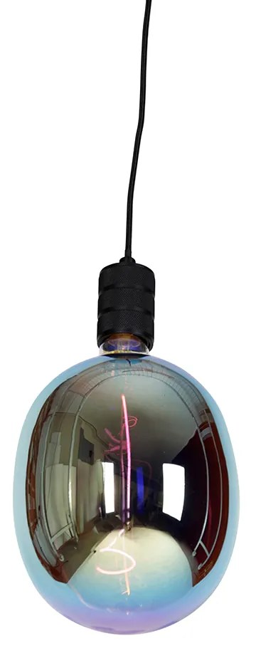 Lampada a sospensione con binario nero incl. LED G170 - Cavalux