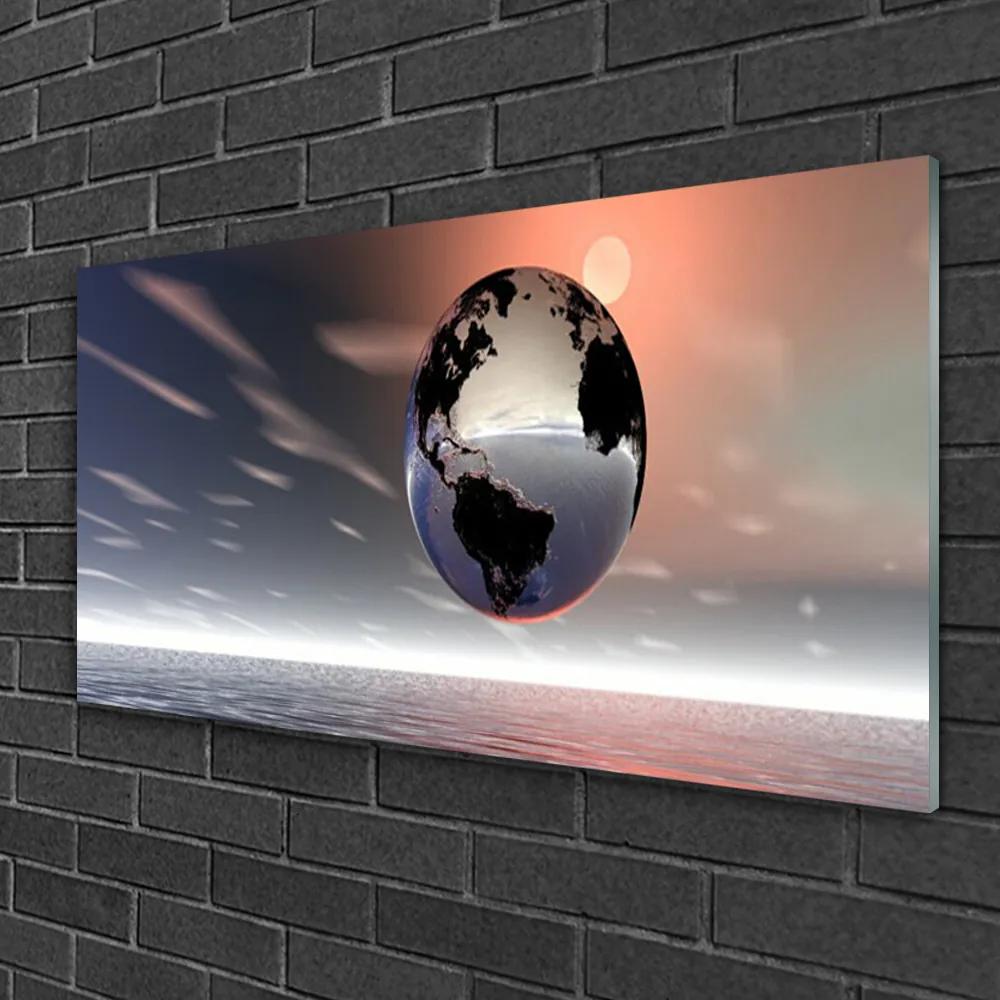 Quadro in vetro Arte della Terra 100x50 cm