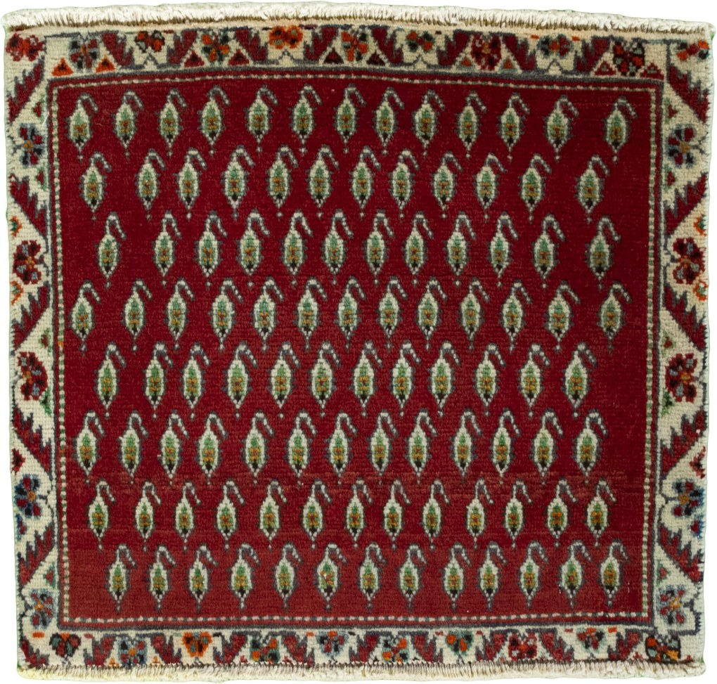 Shiraz Tappeto persiano 60x60 Rosso (Iran) Annodato A Mano