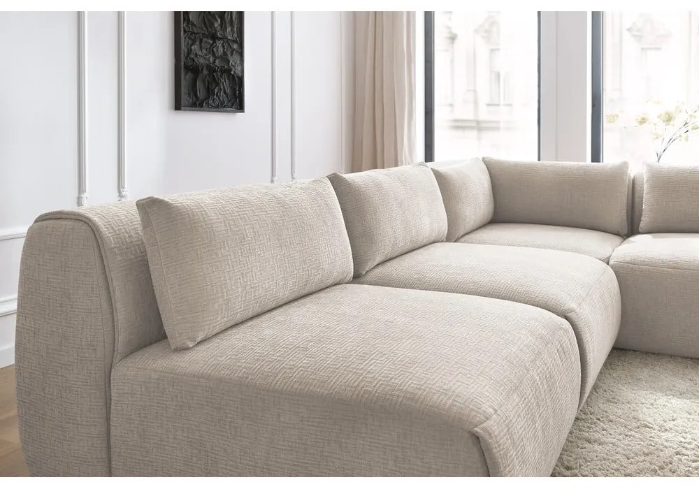 Divano angolare beige (variabile) Jeanne - Bobochic Paris