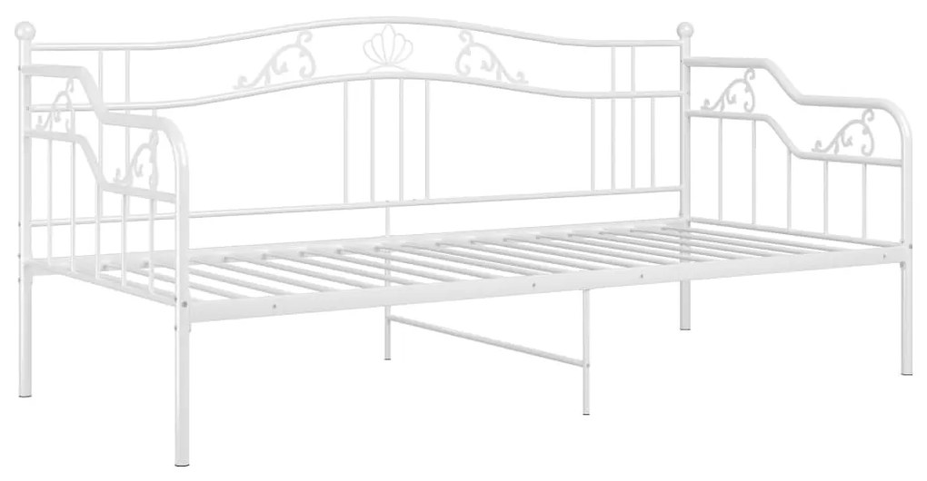 Telaio divano letto bianco in metallo 90x200 cm