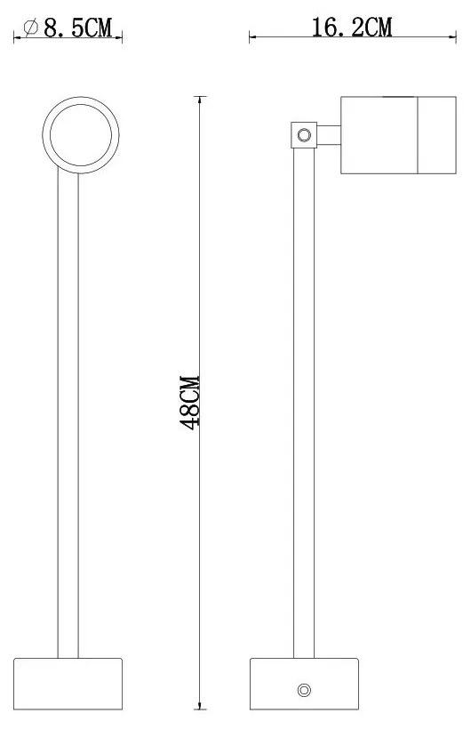 Faretto da Parete Acciaio INOX, GU10, IP54, Orientabile per Insegne e Arredo Base GU10