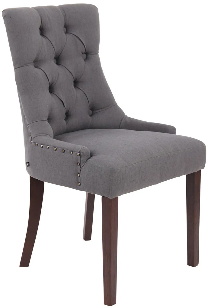 Sedia Da Sala Da Pranzo Aberdeen İn Tessuto: Eleganza E Comfort İn Unica Soluzione. / Dunkelgrau / Antik